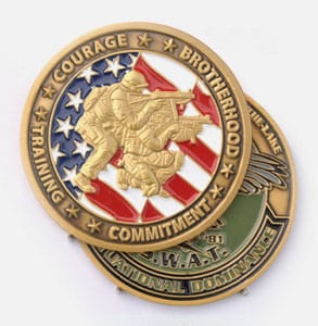 Two Sided Color Challenge Coins