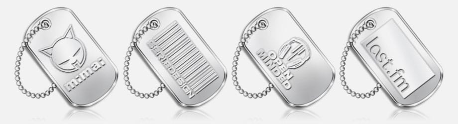 Embossed Style Dog Tags