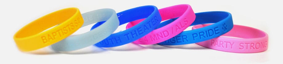 Debossed Silicone Wristbands