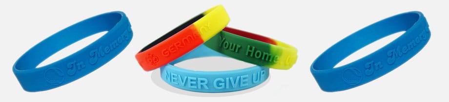 Embossed Silicone Wristbands